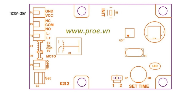 Module Giải Mã Vân Tay Cho R305 GK212 | Điện tử ProE