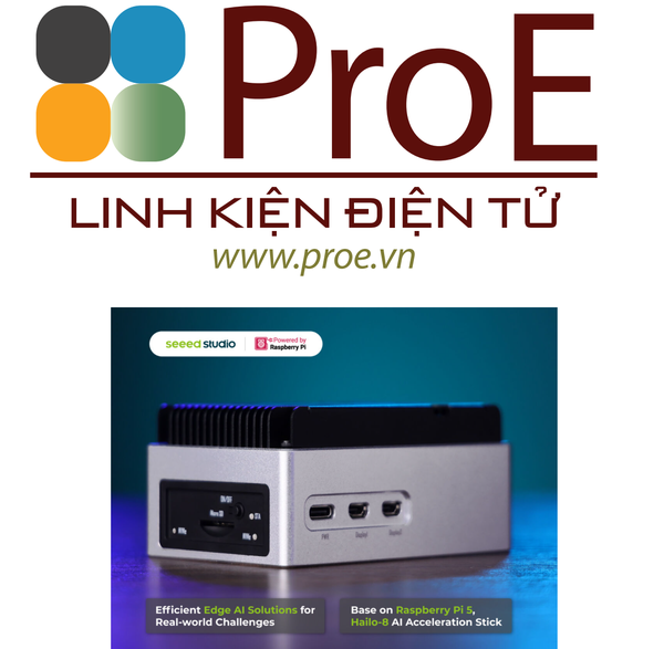 reComputer AI R2130-12 - Raspberry Pi High-Performance Edge AI Computer, Based on Raspberry Pi 5, Hailo-8 AI Acceleration Module | 8GB RAM