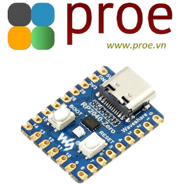 RP2040-Zero-M, a Pico-like MCU Board Based on Raspberry Pi MCU RP2040, Mini ver