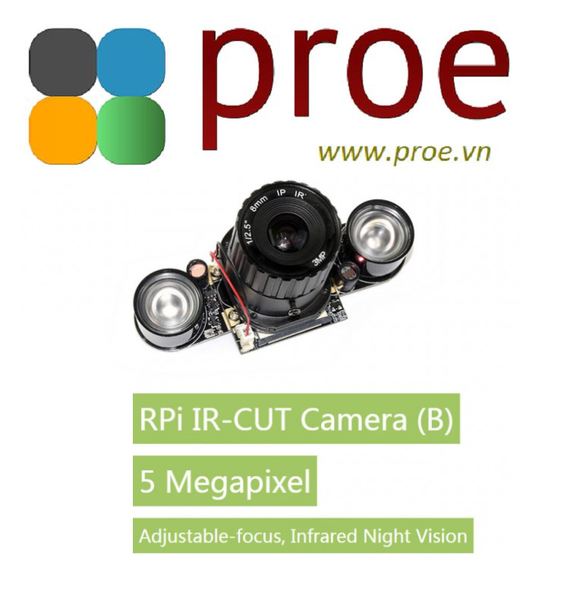 RPi IR-CUT Camera (B), Better Image in Both Day and Night