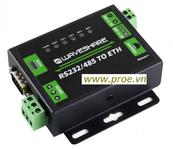 Industrial RS232/RS485 to Ethernet Converter