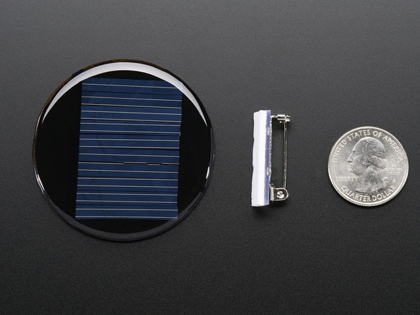 Round Solar Panel Skill Badge - 5V / 40mA