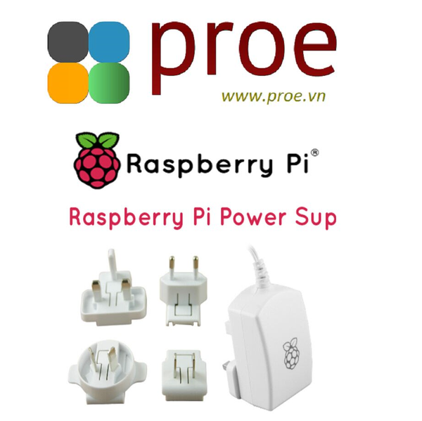 T5875DV Power Supply, White, Raspberry Pi, Micro USB, 5.1V, 2.5A