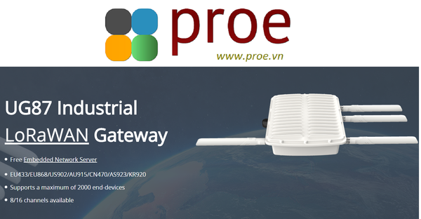 UG87 Industrial LoRaWAN Gateway