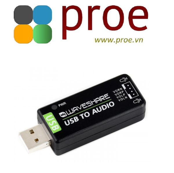 USB Sound Card, Driver-Free, for Raspberry Pi / Jetson Nano