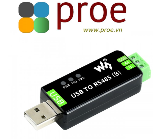 Industrial USB TO RS485 Bidirectional Converter, Onboard original CH343G, Multi-Protection Circuits