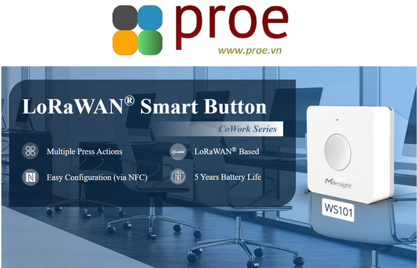 WS101-915M LoRaWAN Smart Button