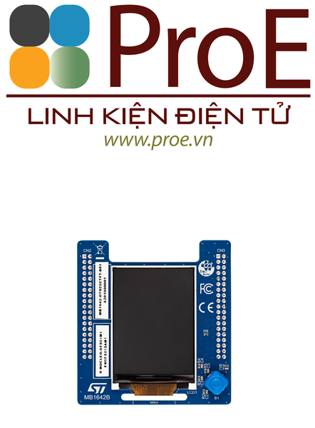 Display expansion board for STM32 Nucleo board with Morpho connector