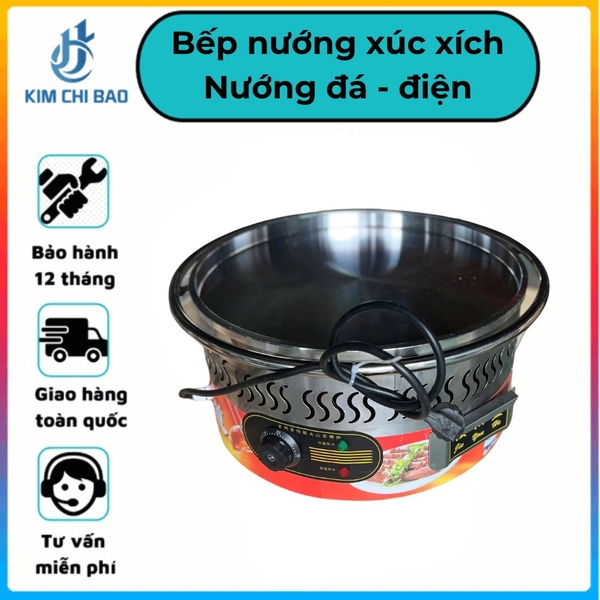 Bếp nướng đá xúc xích, lạp xưởng - Điện 220V