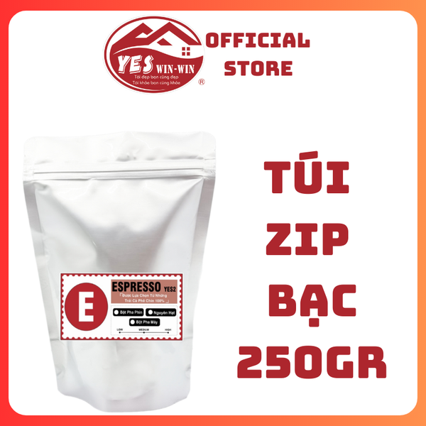 Cà Phê Nguyên Chất  ESPRESSO YES2 rang mộc - Gu Việt - gói 500g - Yeswinwin