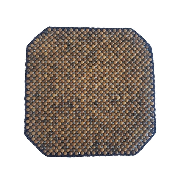 Tấm đệm hạt gỗ massage lót ghế làm việc, ghế sofa, ghế ô tô, yên xe máy, vv... Gỗ Bách Xanh 100% tự nhiên cao cấp
