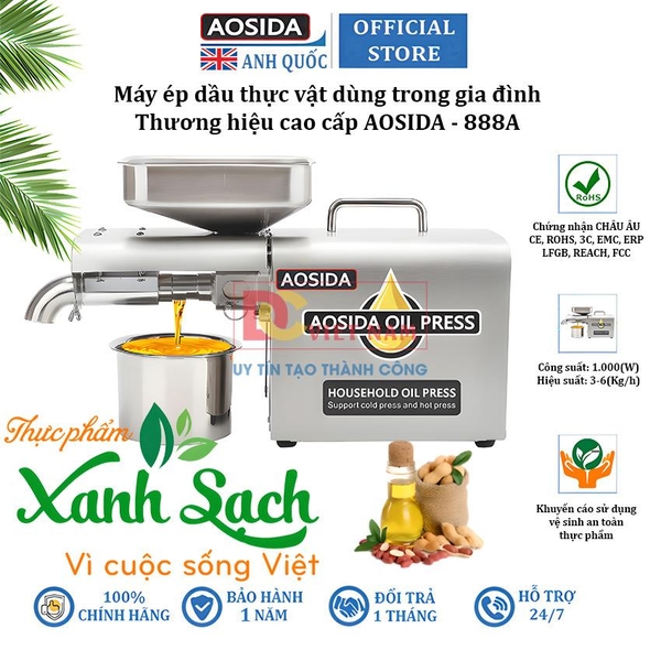 Máy ép dầu thực vật dùng trong gia đình. Thương hiệu cao cấp AOSIDA ...