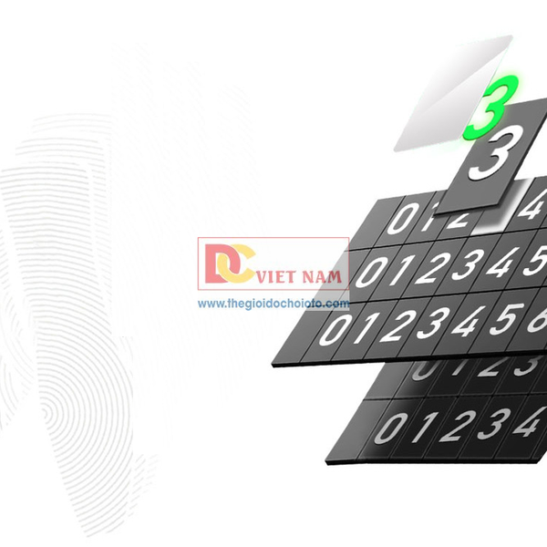 Bảng số điện thoại gỗ Óc Chó cao cấp gắn taplo xe ô tô - TC2