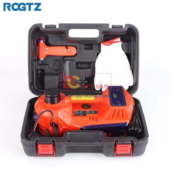 Bộ nâng kích gầm điện, kiêm máy bơm lốp tự ngắt 2 trong 1. Thương hiệu Đức ROGTZ cao cấp TY-EHJ03