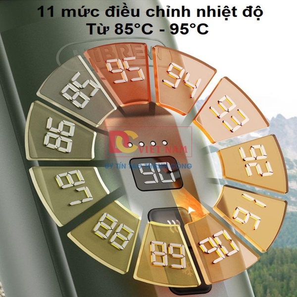 Máy pha cà phê cầm tay chuyên nghiệp Espresso 3 trong 1, dùng pin có thể pha cả nóng và lạnh. Thương hiệu Mỹ cao cấp HiBREW - H4C