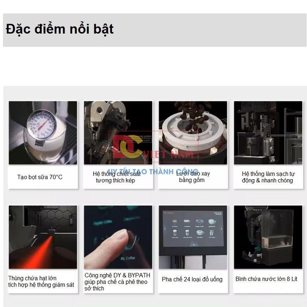 Máy pha cà phê tự động chuyên nghiệp, dùng cho quán cà phê, nhà hàng và khách sạn. Thương hiệu Anh Quốc cao cấp Dr.Coffee - F11 Big