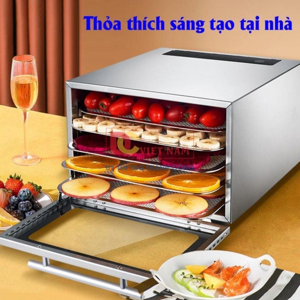 Máy sấy thực phẩm gia đình 5 khay, hẹn giờ sấy khô tự ngắt. Thương hiệu Mỹ cao cấp Septree DBC-05A