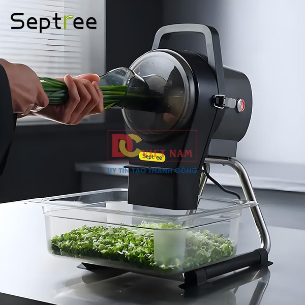 Máy thái lát, thái sợi hành lá, tỏi, ớt và rau củ quả dùng cho quán ăn, nhà hàng, khách sạn. Thương hiệu Mỹ cao cấp Septree - GJ806