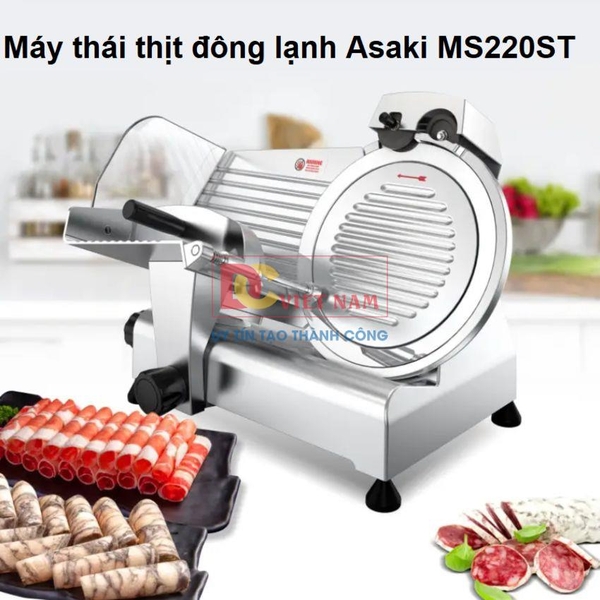 Máy thái thịt đông lạnh cho nhà hàng, khách sạn, thương hiệu Nhật Bản cao cấp Asaki - MS220ST