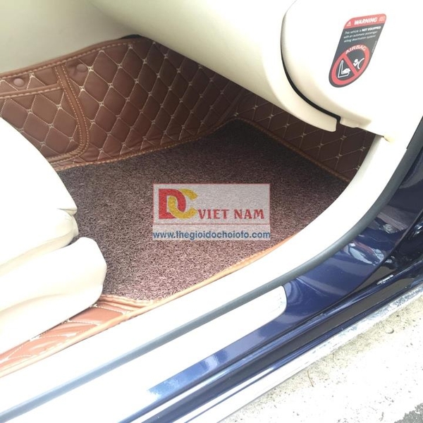Bộ Thảm Lót Sàn 2 Lớp Ô Tô, Xe Hơi Cho Xe 4 - 5 Chỗ 45PU01-06 - SX Thủ Công