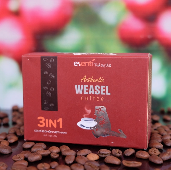 Authentic Weasel Coffee - Cà Phê Chồn Hòa Tan 3in1 - 5 gói x 13g Authentic Weasel Coffee - Cà Phê Chồn Hòa Tan 3in1 - 5 gói x 13g