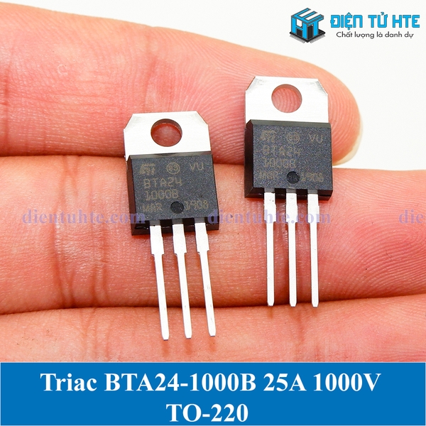 Triac BTA24 BTA24-1000B 1000V 25A TO-220 | Điện Tử HTE