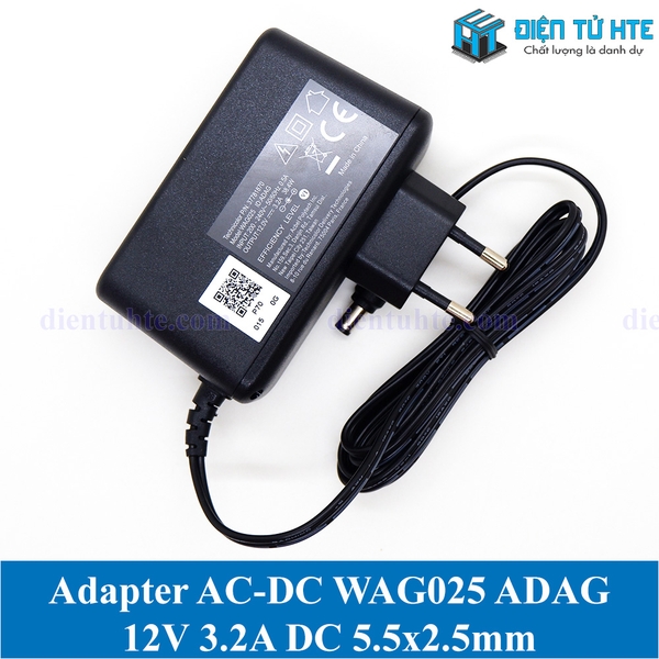 Adapter Nguồn Ac-Dc 12V 3.2A Wag025 Adag Acbel Jack Dc 5.5X2.5Mm | Điện Tử  Hte