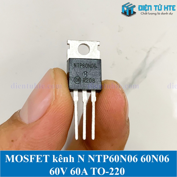 MOSFET kênh N NTP60N06 60N06 60V 60A TO-220 | Điện Tử HTE