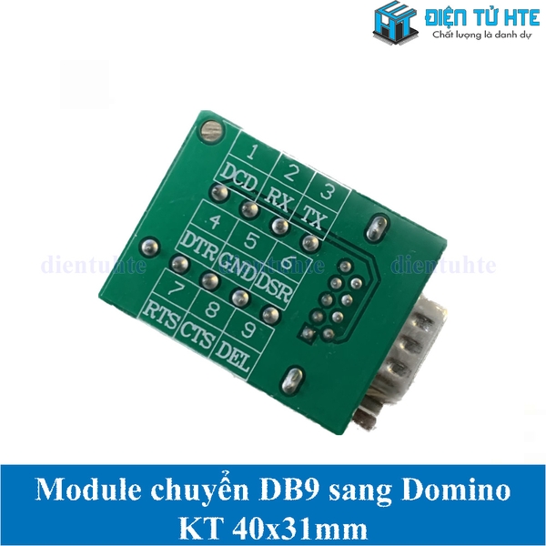 Module chuyển đổi RS232 DB9 sang Domino kích thước 40x31mm | Điện Tử HTE