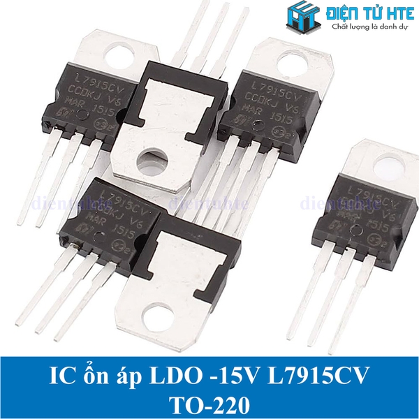 10PCS L7915CV TO-220 LM7915 7915 -15V 1.5A Negative voltage regulator