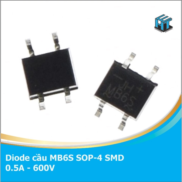 Dioce cầu MB6S 0.5A 600V SOP-4 | Điện Tử HTE