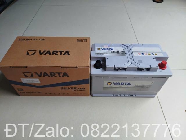 Ắc Quy Varta AGM LN4 12V 80Ah Chính Hãng, Thay Tận Nơi TPHCM
