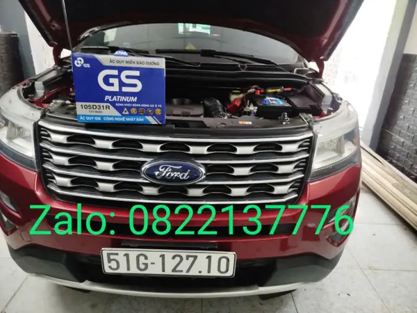 Ắc Quy Xe Ford Explorer Chính Hãng, Thay Tận Nơi TPHCM