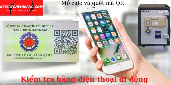 Tem chống hàng giả két sắt việt tiệp chính hãng