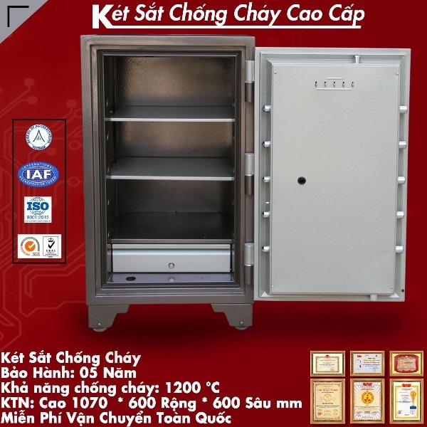 Nội thất két Sắt Welko KCC1070DT khóa điện tử
