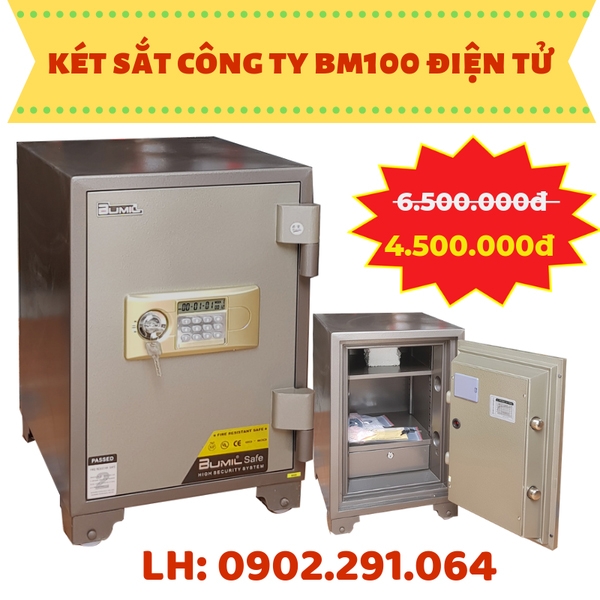 Mua két sắt siêu chống cháy BUMIL BM100-DIGI hàng chính hãng tại Đức Phương