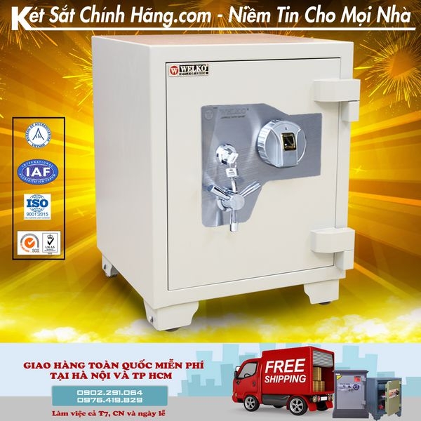 Két sắt vân tay nhập khẩu mỹ welko US68VT chống cháy