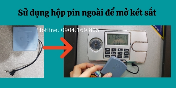 Sử dụng hộp PIN ngoài để mỏ két sắt