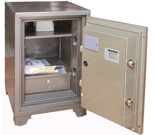 Nội thất két sắt chống cháy BUMIL BM80VT khóa vân tay