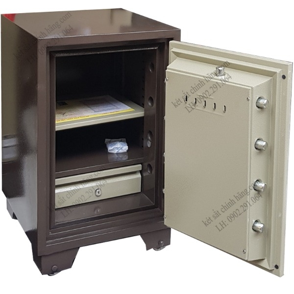 Nội thất két sắt Welko KS90 KC khóa cơ hàn quốc