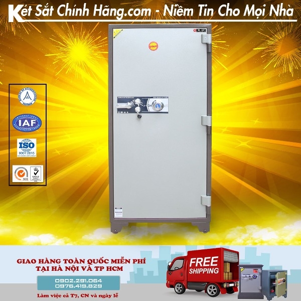Két sắt C1600DM cơ đổi mã chống cháy chống trộm chất lượng cao