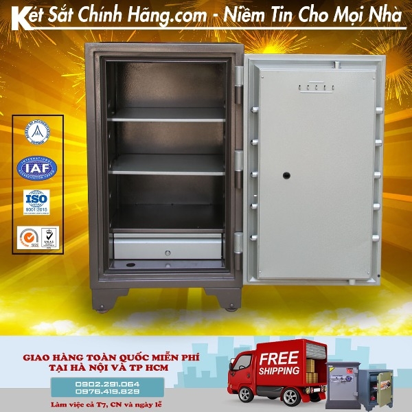 két sắt C200KDT siêu cường khóa điện tử chống cháy chất lượng giá rẻ
