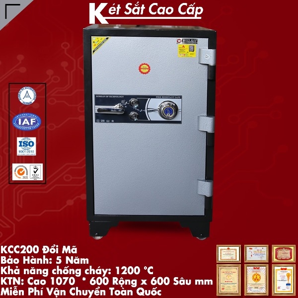 Két Sắt Welko KCC1070DM khóa cơ đổi mã chất lựng cao