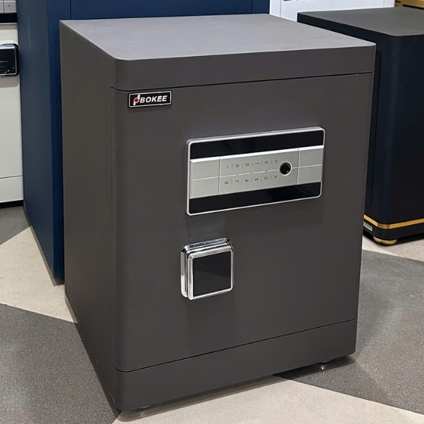 Két sắt Bokee BK50C thông minh vân tay điện tử màu trắng, xanh, nâu