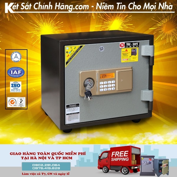 két sắt nhỏ C41KDT khóa điện tử chống cháy chất lượng cao giá rẻ