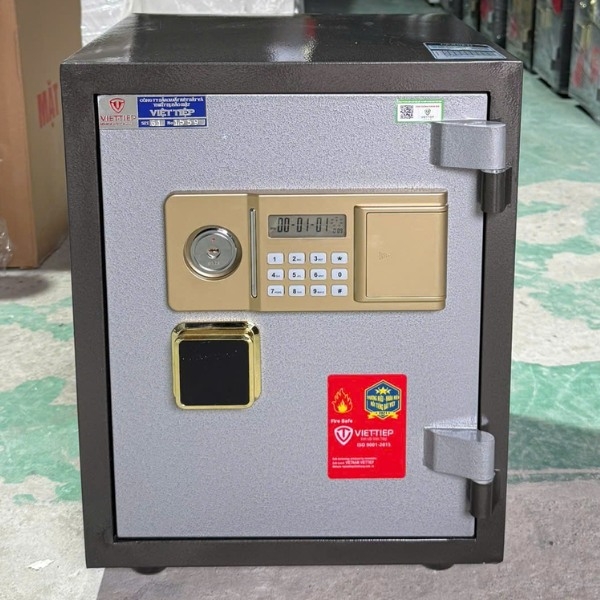 Két sắt việt tiệp chống cháy KW50E khóa điện tử chính hãng