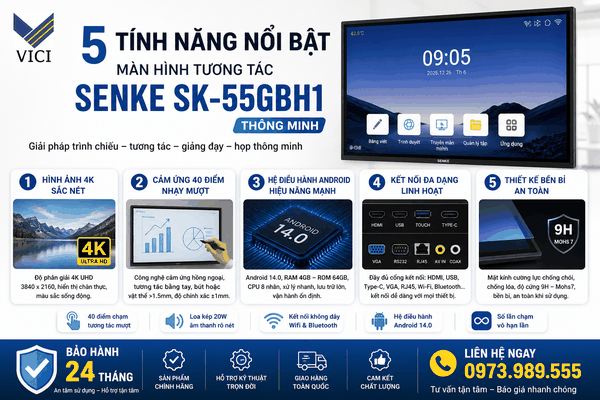 Màn hình tương tác 55 inch Senke 55GBH1