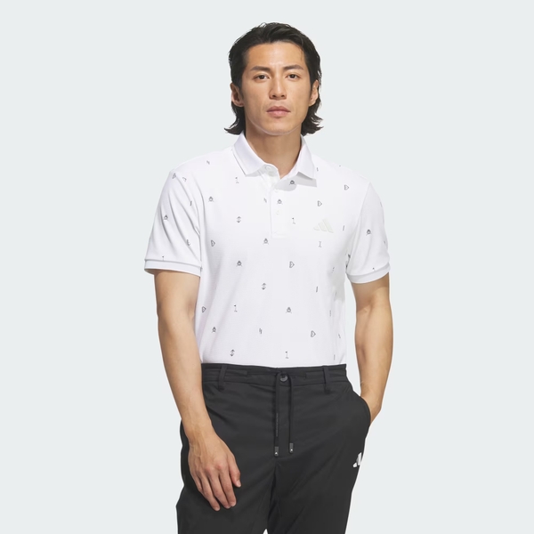 Áo Polo golf adidas Monogram Polo Nam - JY8222 - Ảnh 3