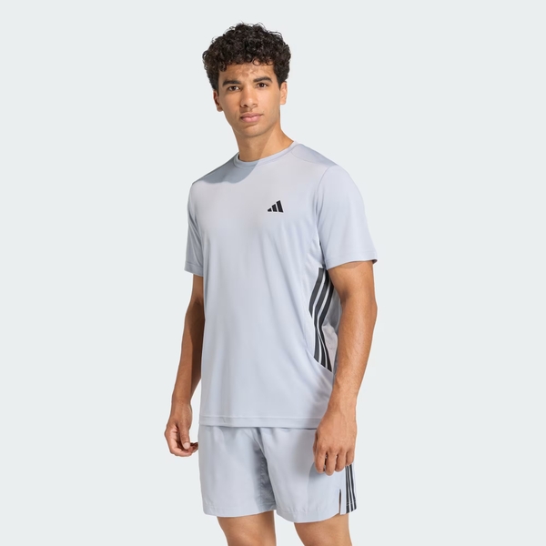 Áo T-shirt tập luyện adidas Tech Essentials 3 sọc Nam - KQ7487 - Ảnh 3