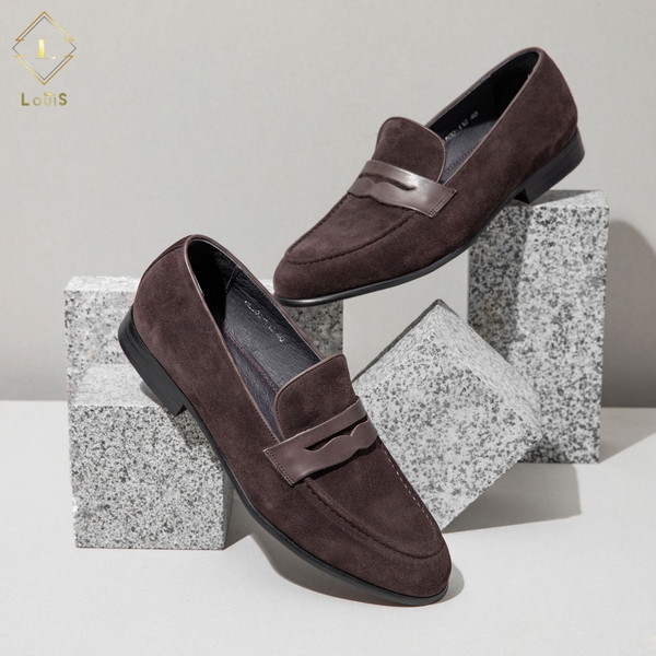 Giàu Loafer da lộn QL500-112